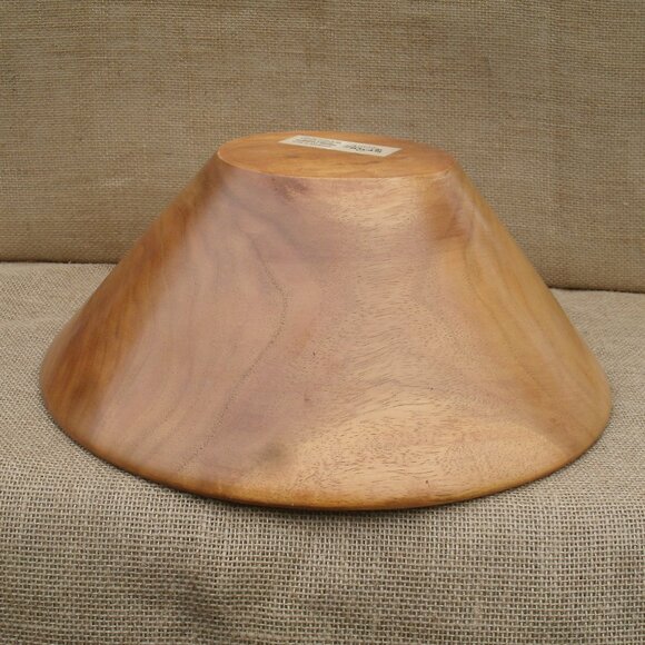 Vintage Berk Craft Wood Salad Serving Set Handmade in Haiti - Picture 8 of 16